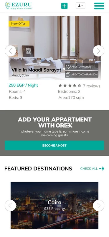 Ezuru booking app