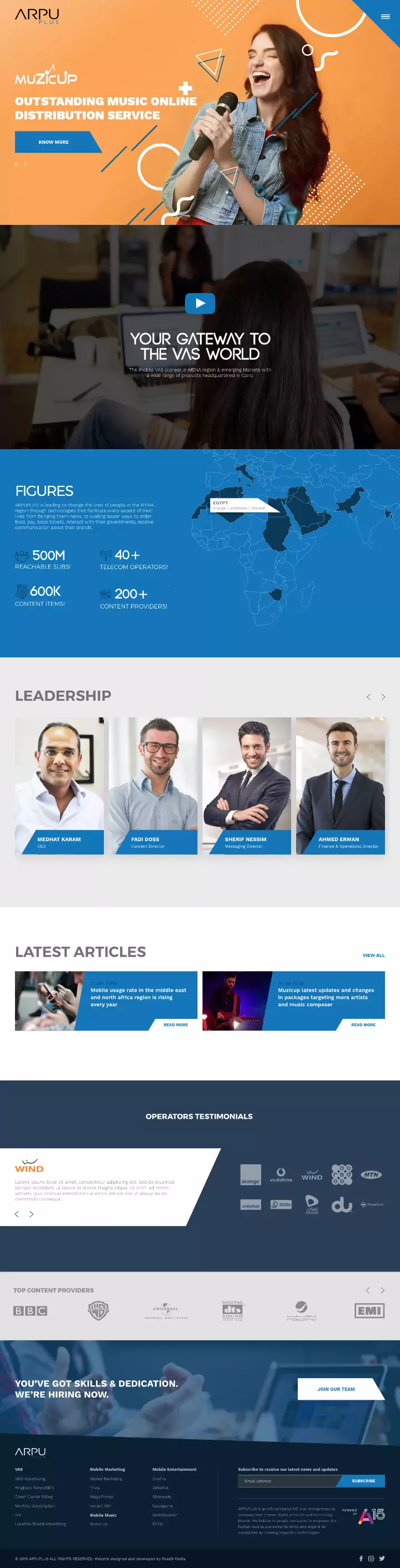Arpu Plus Website UX design