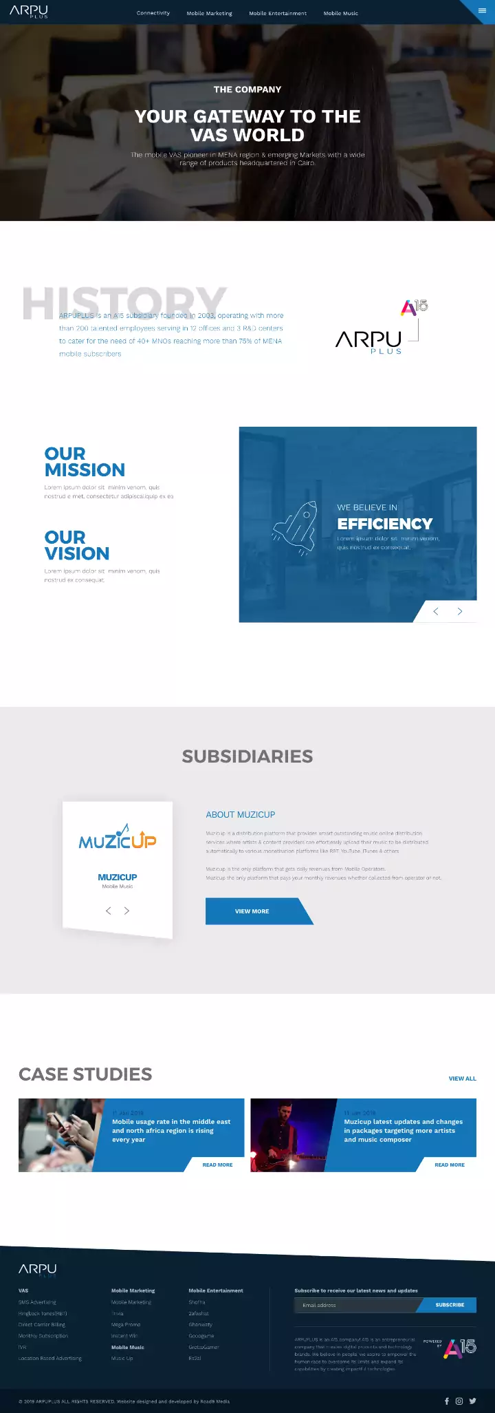 Arpu Plus Website UX design