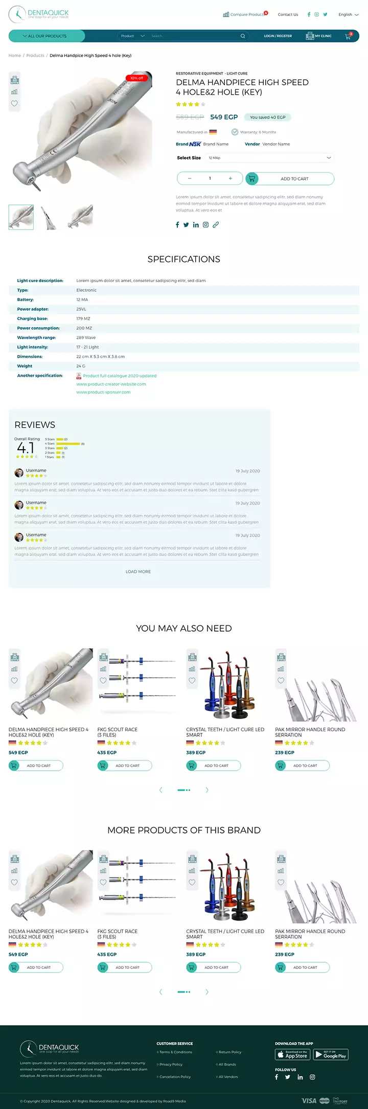 Dentaquick Ecommerce Website