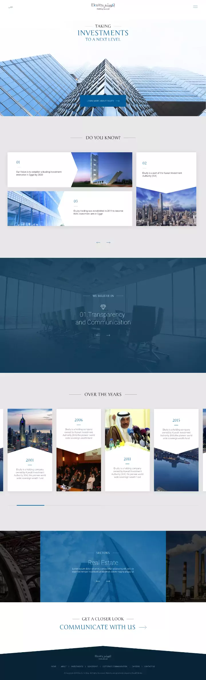 Ekuity holding - Web design trends 2024