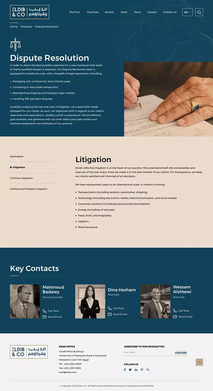 El Dib & Co. Law Firm Website Design & Development