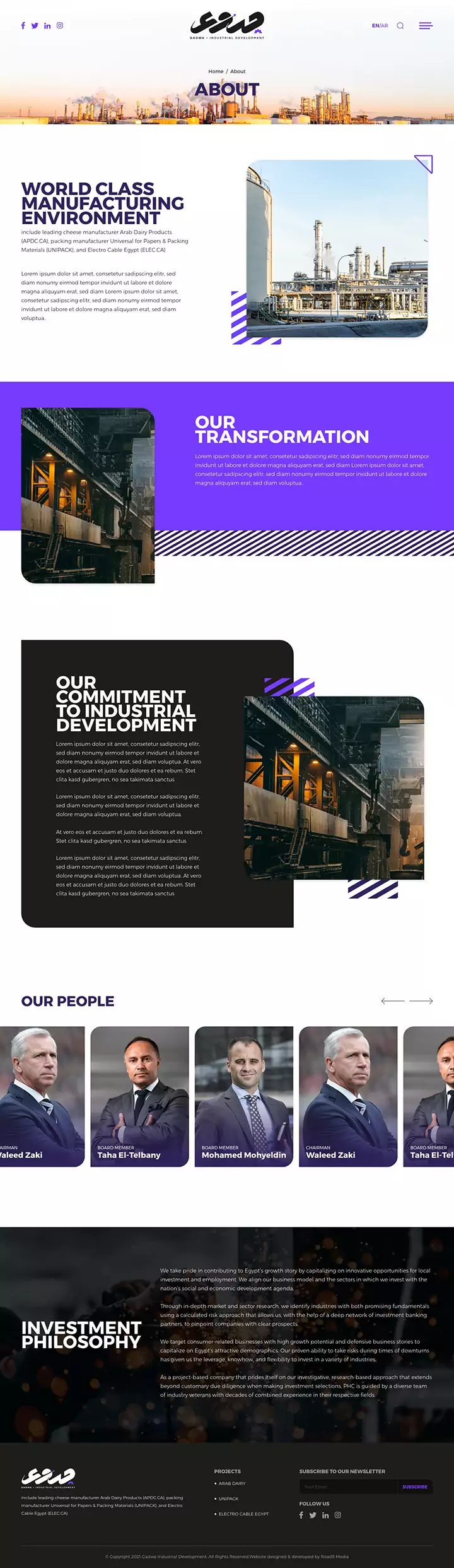 Gadwa Corporate Website Design & Development