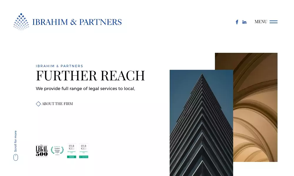 Ibrahim N. Partners website design & development