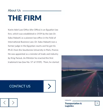 KARIM ADEL LAW FIRM website design & development
