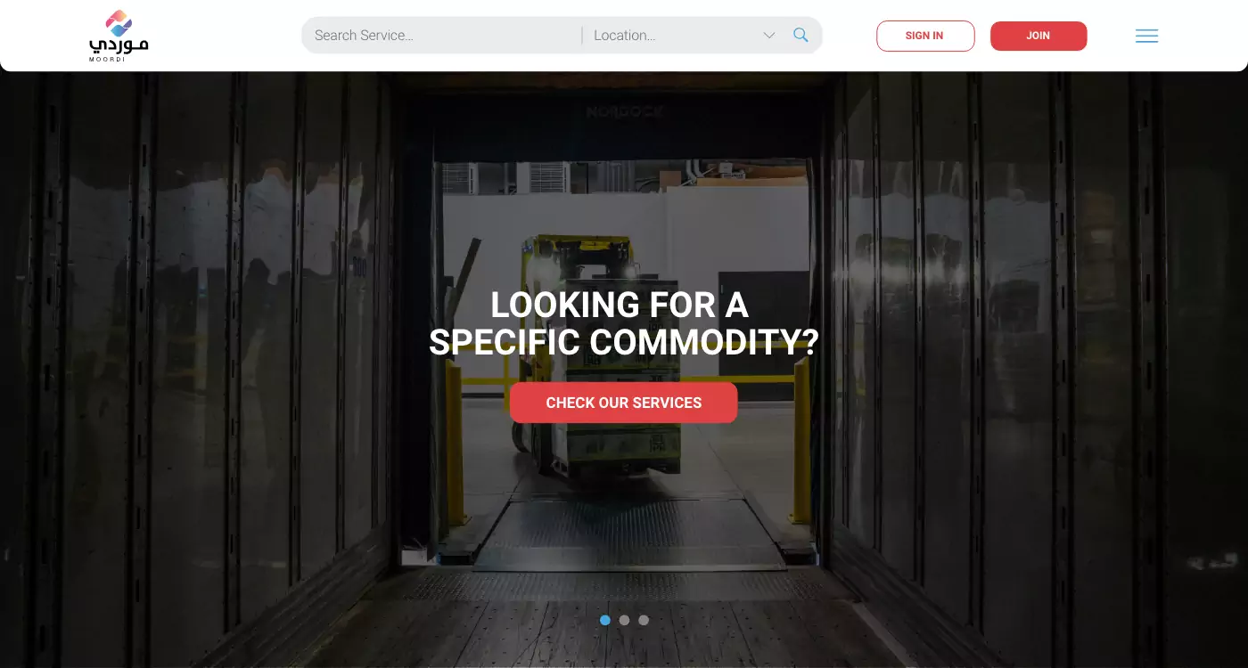 Moordi B2B marketplace UX design