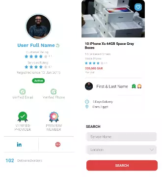 Moordi B2B marketplace UX design
