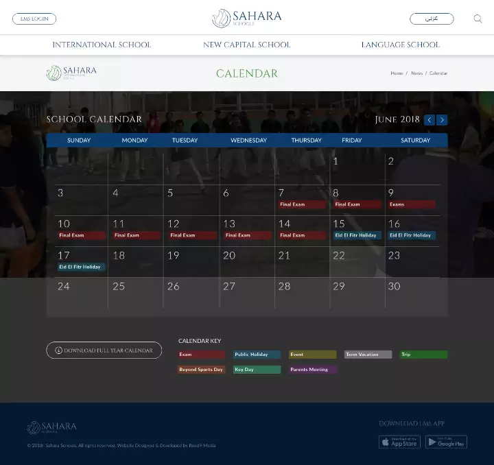 Sahara Schools Website Design & Development