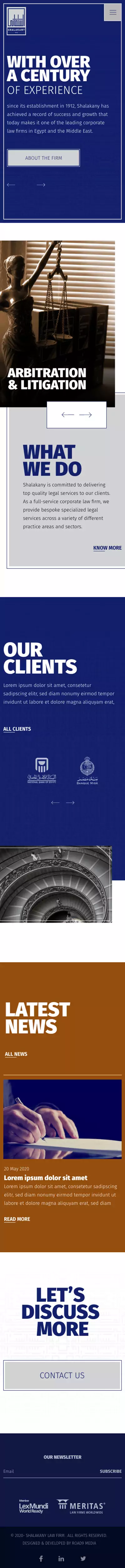 Shalakany Law Firm Website Design & Development