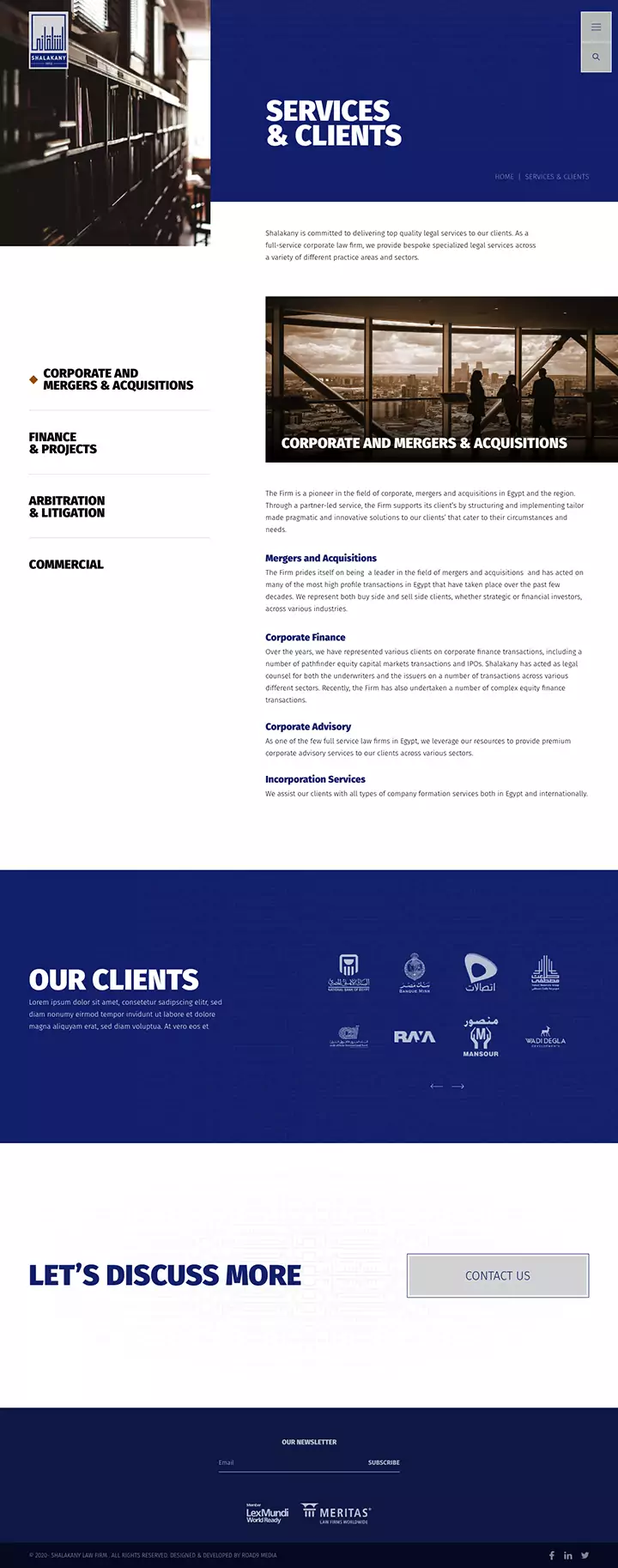 Shalakany Law Firm Website Design & Development