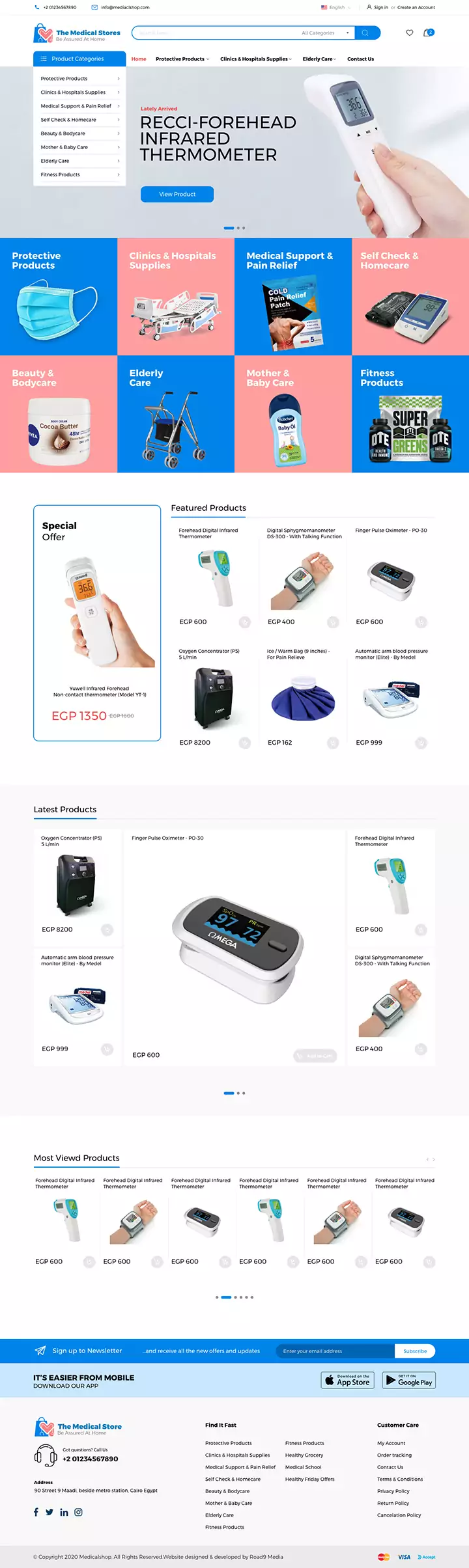 The Medical Store, Online Store UX Design