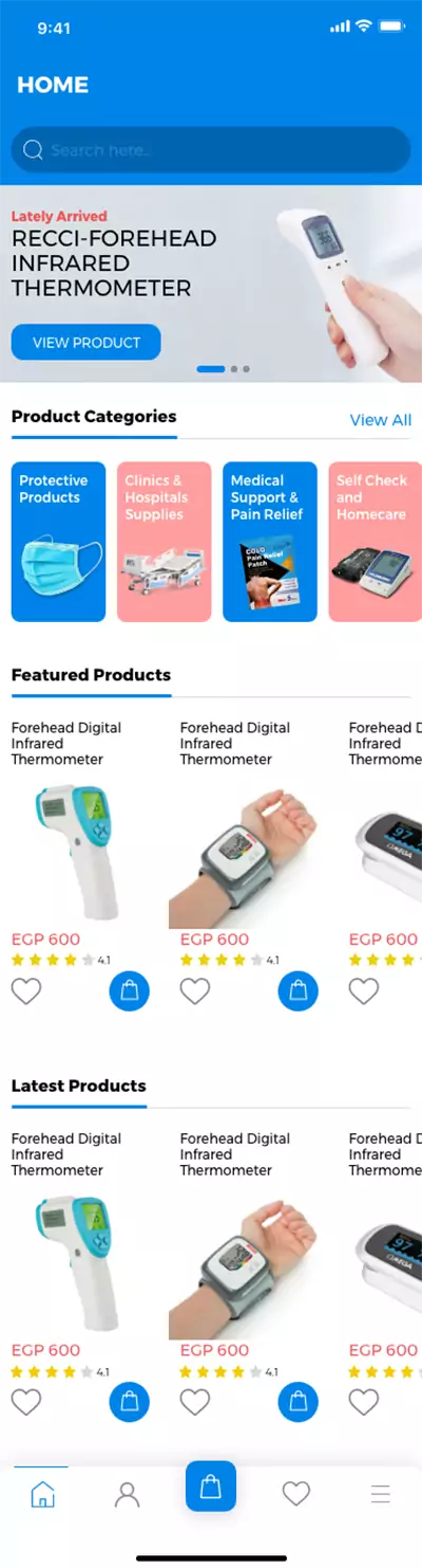 The Medical Store, Online Store UX Design