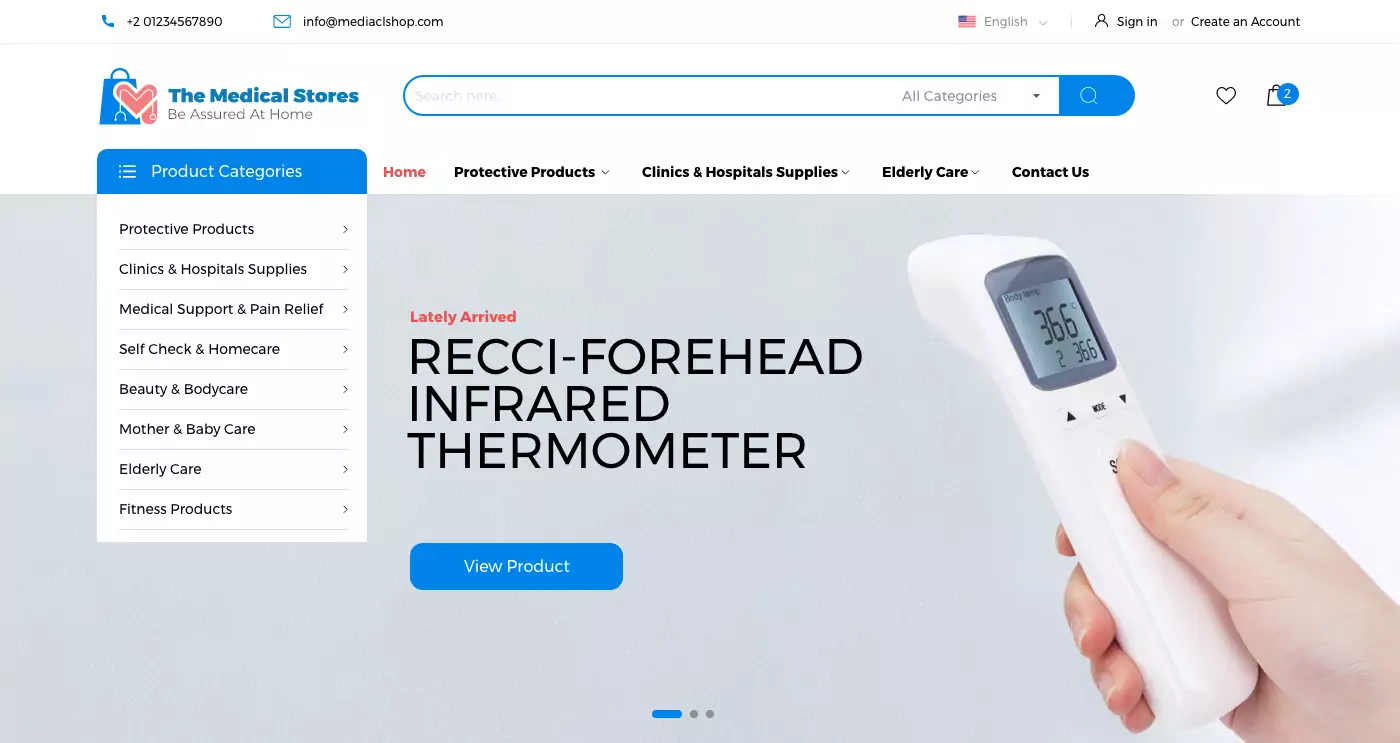 The Medical Store, Online Store UX Design