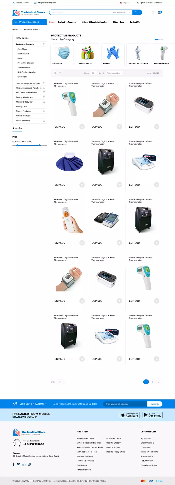 The Medical Store, Online Store UX Design