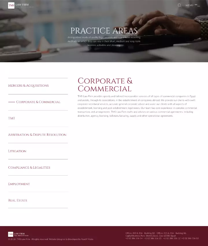 TMS Law Firm Corporate Website Design
