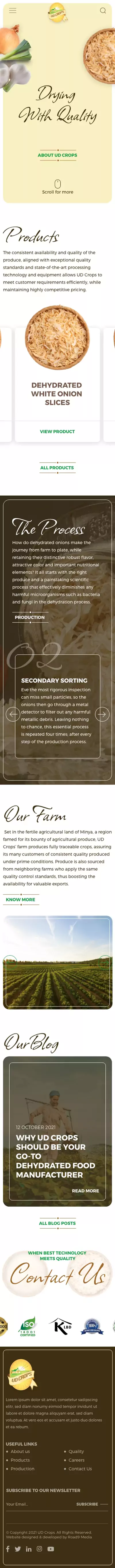 UD Crops UX design