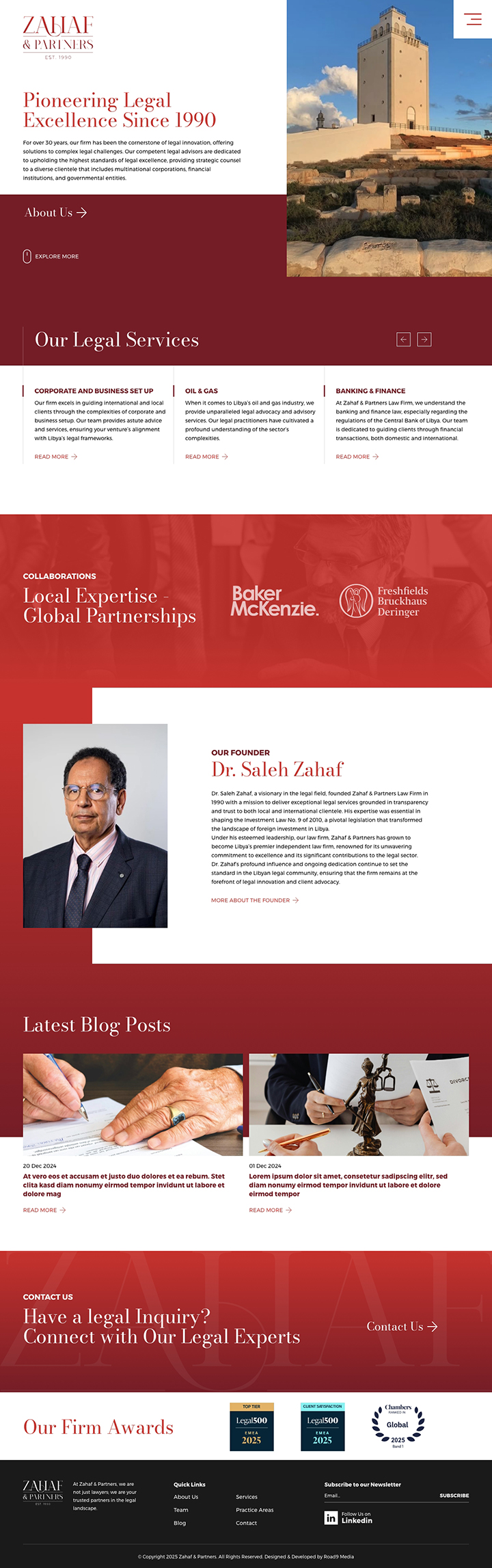 Zahaf & Partners law firm website