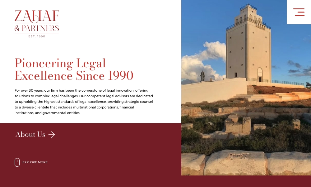 Zahaf & Partners law firm website